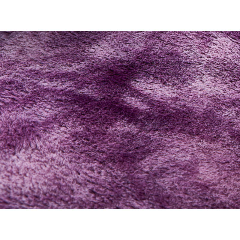 Luxury Chinchilla Faux Fur Rectangular Area Rug