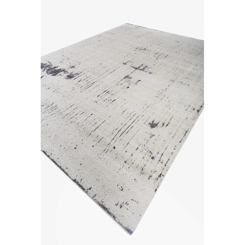 Contemporary One-of-a-Kind Rectangle 9' X 12' Hand Knotted Area Rug