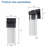 Outdoor Waterproof Transparent LED Crystal Wall Lamp Supports Multiple Types Of Light Bulbs -12W Per Lamp (2 Pack)