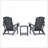 Folding Outdoor Adirondack Chair Set Of 2 And Table Set,HDPE All-Weather Folding Fire Pit Chair,  Ergonomic Design Patio Lawn Chair For Outside Deck Garden Backyardf Balcony-1451935704