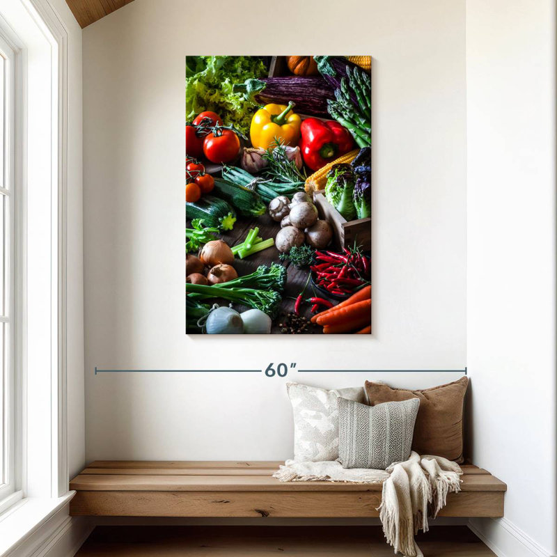 Yarlin Garden Grown Vegetables, 45" H x 30" W