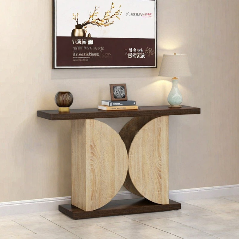 Vintage Style Solid Wood Entryway Table, 31.5" H x 47.2" W x 15.7" D
