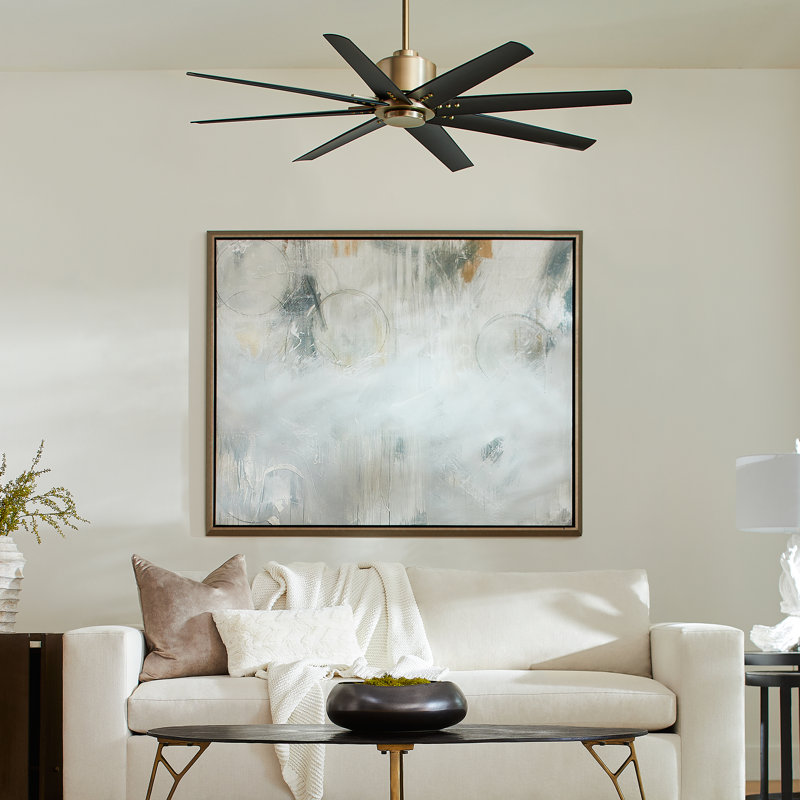 Rockingham 56'' Ceiling Fan, Gold/Black