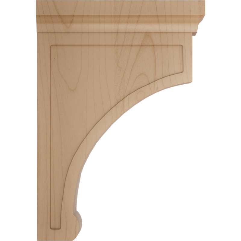Support en bois Gomez, Aulne, H 10 po x l 2,5 po x P 7 po