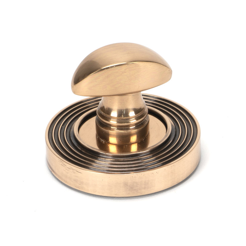 Beehive Thumbturn Set, Polished Bronze