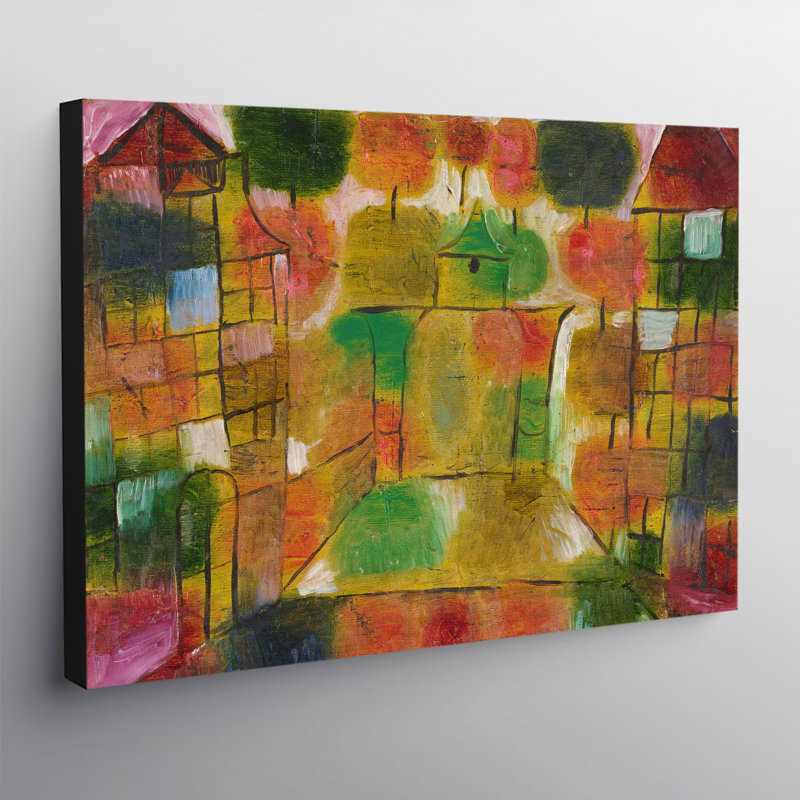 Landscape, Henri-Edmond Cross, Canvas, Wall Art, Framed Print by Paul Klee - Wrapped Canvas Print, 31cm H x 41cm W x 4cm D
