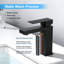 Robinet pour salle de bain à poignée simple - noir mat
