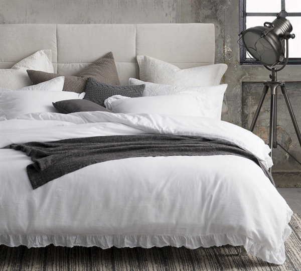  Housse de couette en satin de coton 300TC de fabrication portugaise, 94 po x 98 po