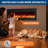 60" Wall Mount & Built-In Electric Fireplace, 12-Color Led Flame With Touch Screen & Remote-18221620