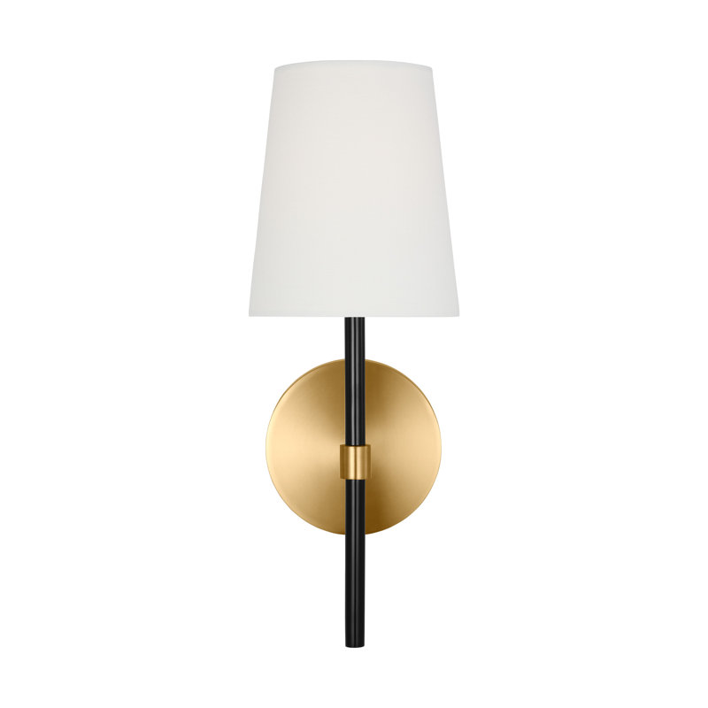 Monroe 1 - Light Armed Sconce, Burnished Brass GBK
