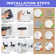 Wall Mounted 5-Hook Rustproof Robe and Towel Hooks