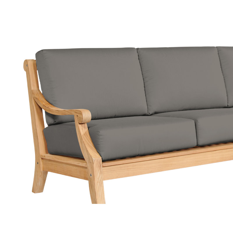 Outdoor 3 - Seat Patio Sofa, Canvas Charcoal Sunbrella® Canvas