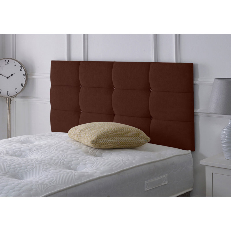 Upholstered Headboard, Small Single (2'6), Brown Chenille