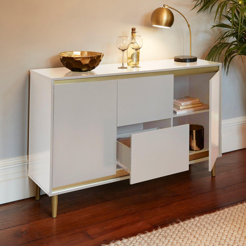 Bellandra ILIANA 135cm Sideboard, Snow White