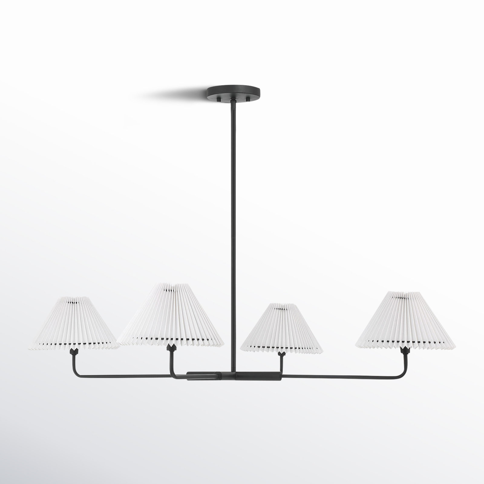 Pearson 4-Light Chandelier, Matte Black