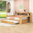 Daybed with Twin Trundle, Shelves, Desk and Slats-1180712542-1180712539