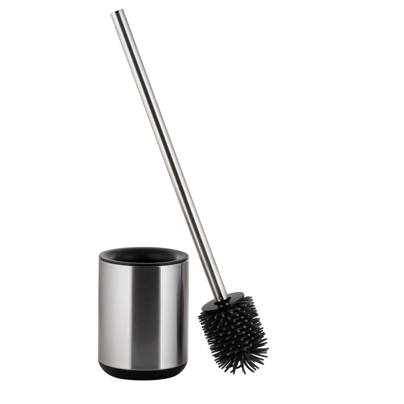 Stainless Steel Toilet Brush and Holder with Long Handle