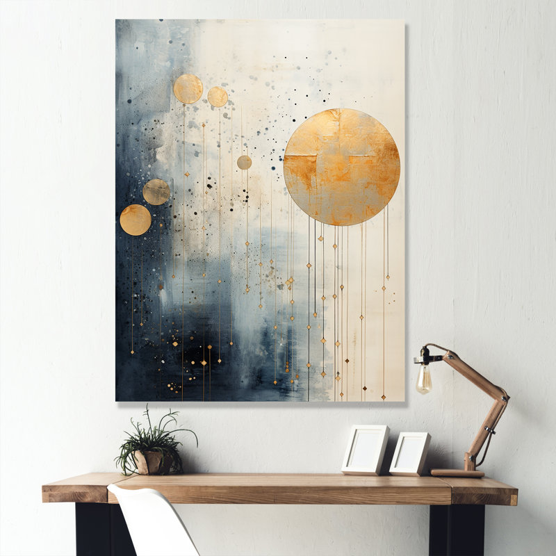 «Minimalisme astrologie» Collage grunge - Zodiaque, impression d'art mural_106465, H 20 po x l 12 po x P 1 po, Toile tendue