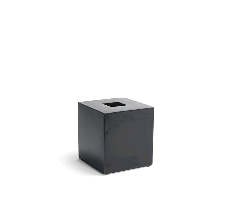 Morocco Tissue Box Cover, Onyx