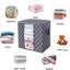 Ensemble de 3 grands sacs de rangement - Organisateur pliable avec poignées renforcées, fenêtre transparente et conception robuste pour la literie et les couvertures