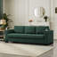 Canapé de salon 93,7 po en tissu de style moderne, canapé à accoudoirs carrés avec porte-gobelet, canapé de rangement, polyester rembourré-680642887
