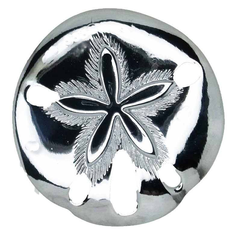 1 1/2" Sand Dollar Small Knob, Brushed Nickel, 1.75" L x 1.75" W, 1