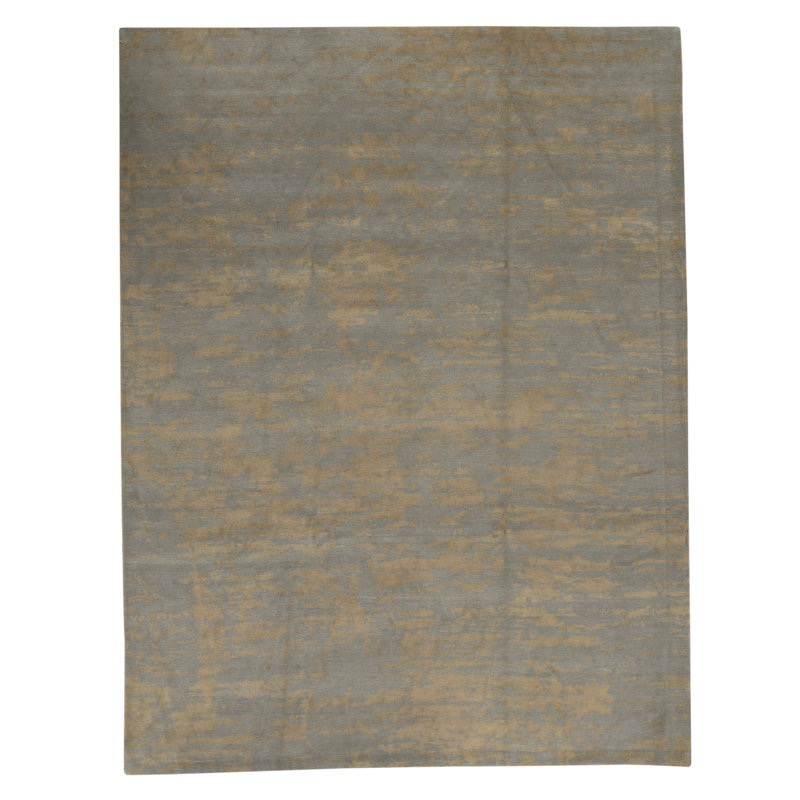 Hand Woven Silk and Wool Area Rug