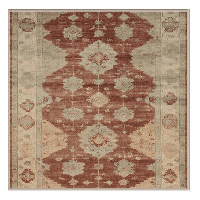 Tapis brun lavable à la machine