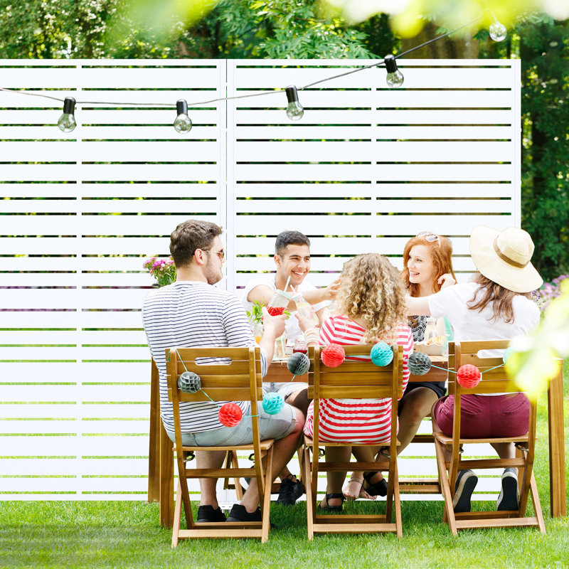 72"x 47" Outdoor Rectangular Metal Privacy Screen