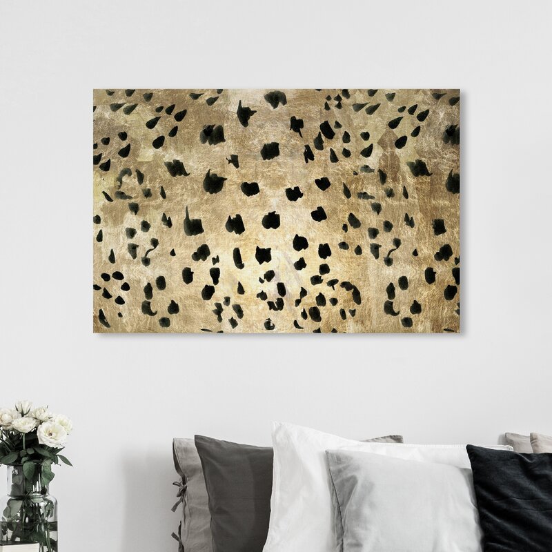 Everly Quinn Abstract Cheetah Felines Framed On Canvas Print | Wayfair