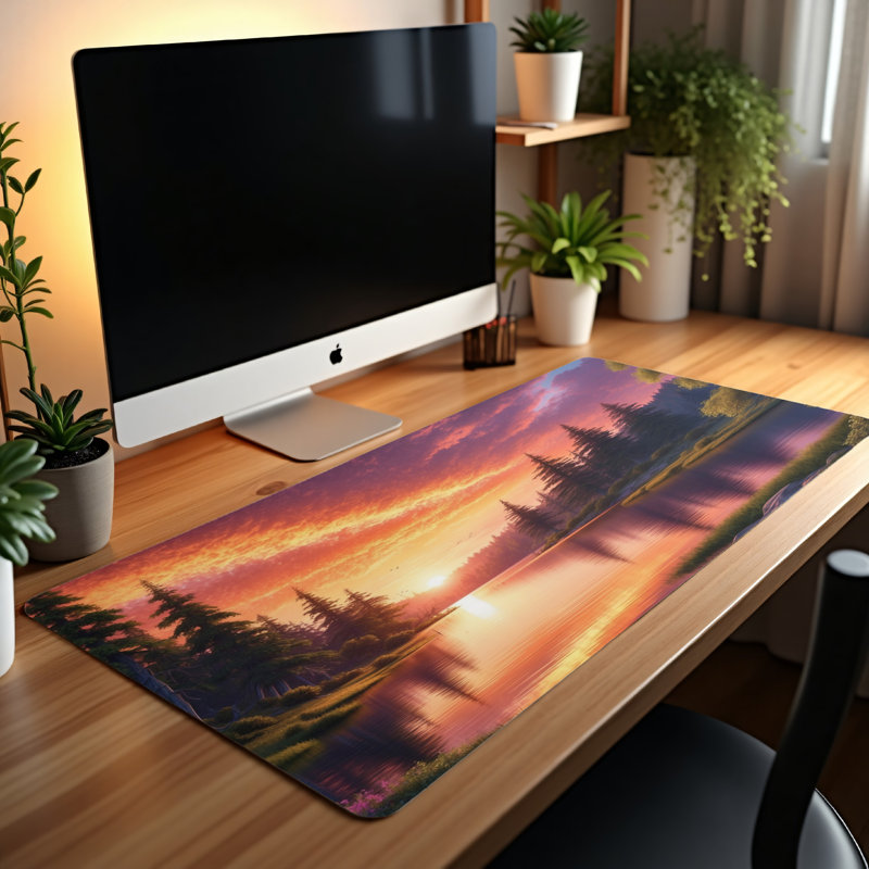 Polyester Desk Pad, 31.5x15.5