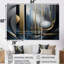 Minimal Tech Blue Silver Sphere - Ensemble de décorations murales géométriques-59726953-59726950