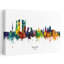«Vibrant Madrid Skyline», art contemporain urbain-1873772235