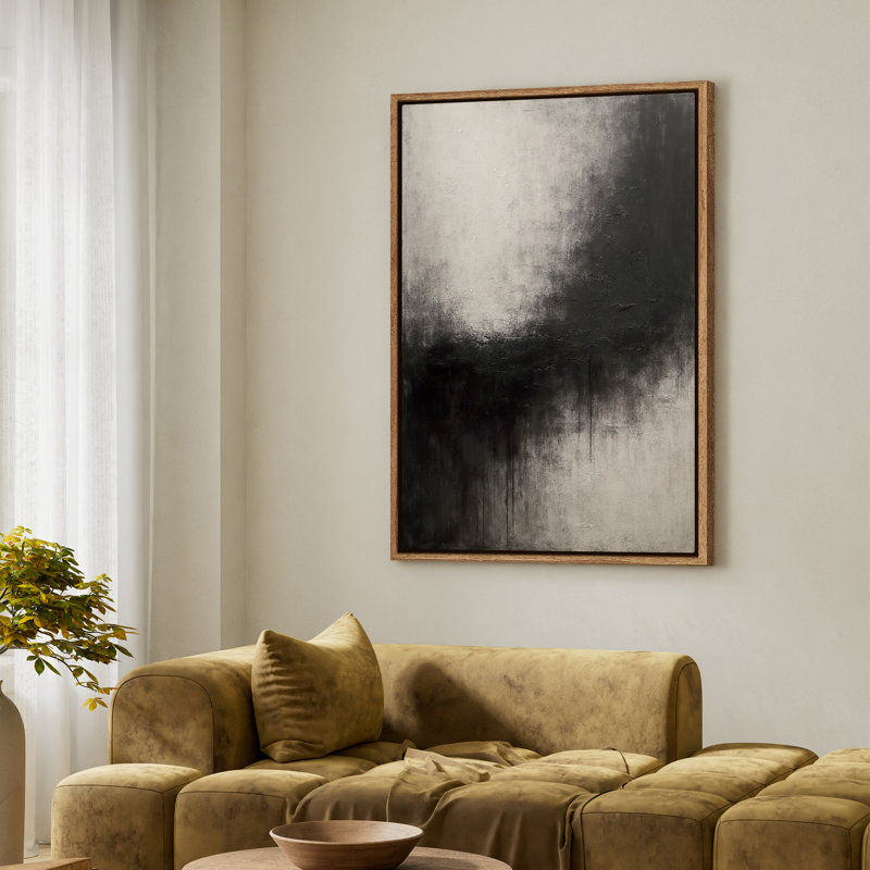 Art mural encadré, impressions murales abstraites rétro pour chambre à coucher - 24 po x 36 po, Naturel, H 36 po x l 24 po