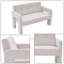 Canapé de réception moderne rembourré en chenille avec rembourrage confortable pour salon, chambre à coucher, petits espaces et espace de réception-560045902
