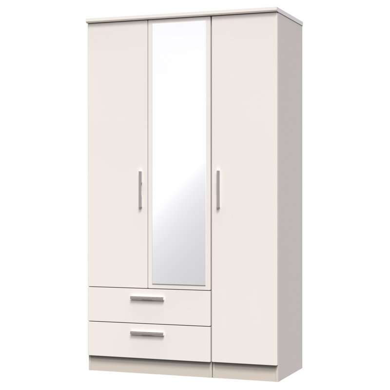 Birriel Manufactured Wood Wardrobe, Gloss/Kashmir