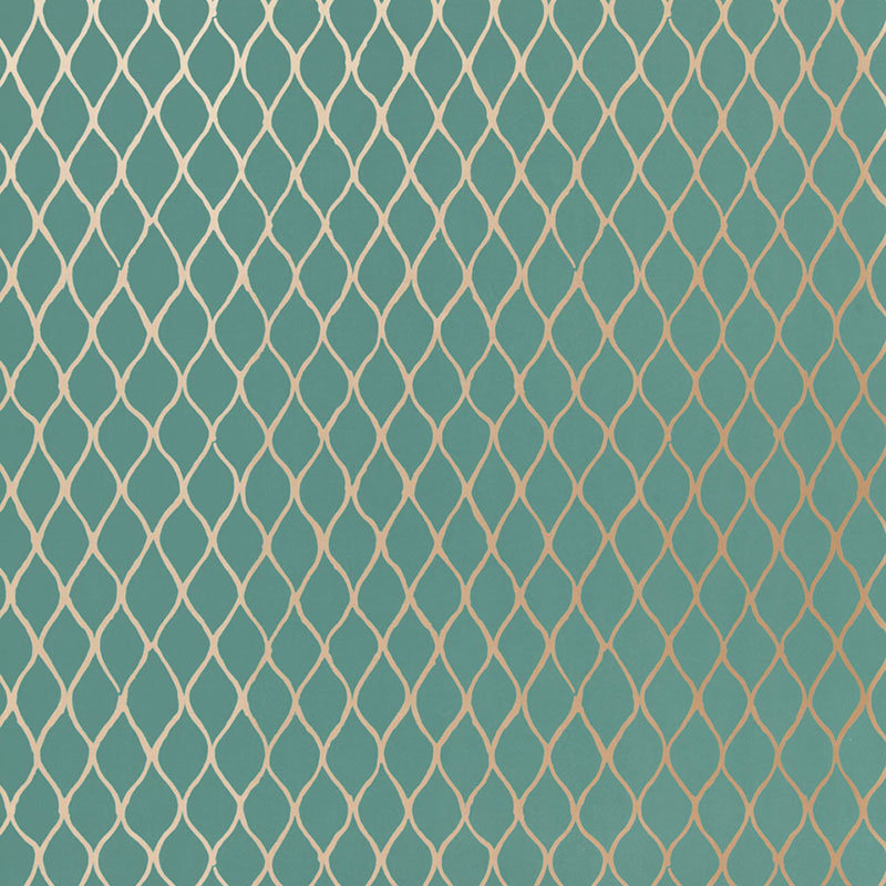 Papier peint Valencia, Turquoise