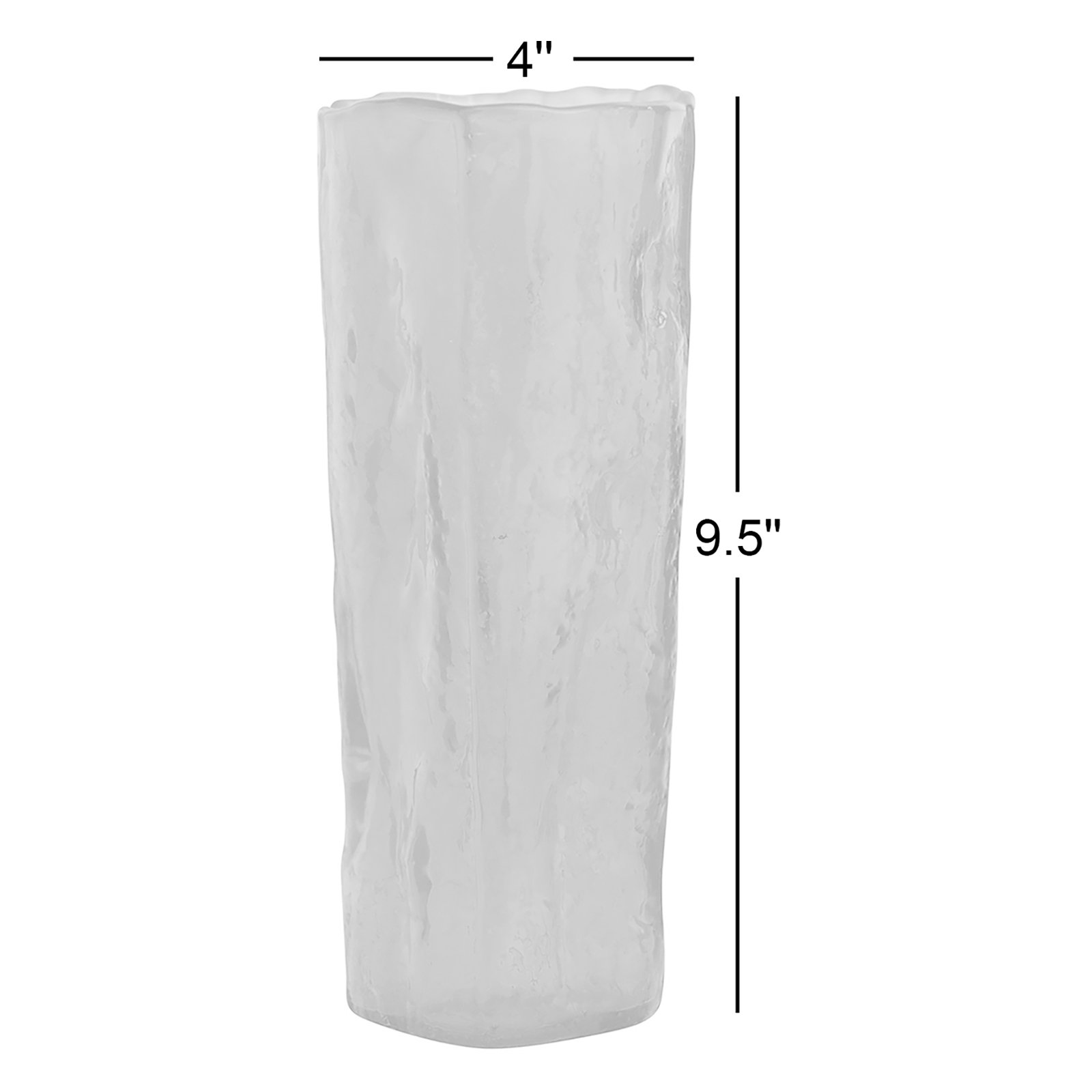 Heydan 9.5'' Handmade Glass Table Vase
