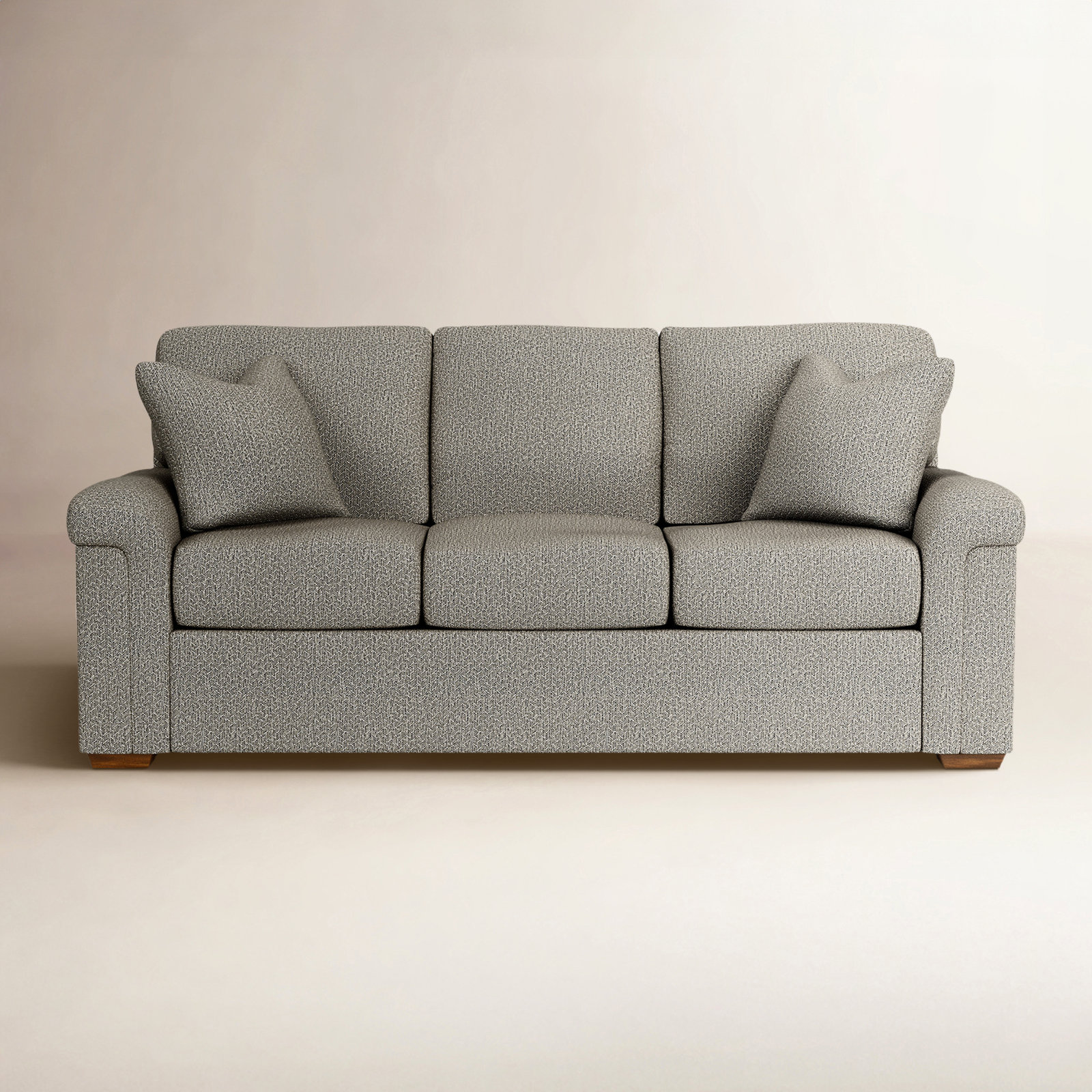 Maikel 86'' Upholstered Sofa, Gray Polypropylene/Olefin