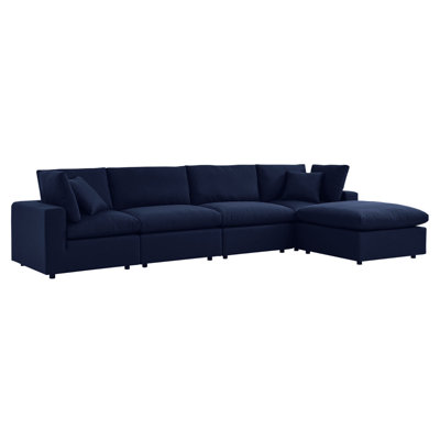 Canapé modulaire d'extérieur 5 pièces Commix Sunbrella par Modway