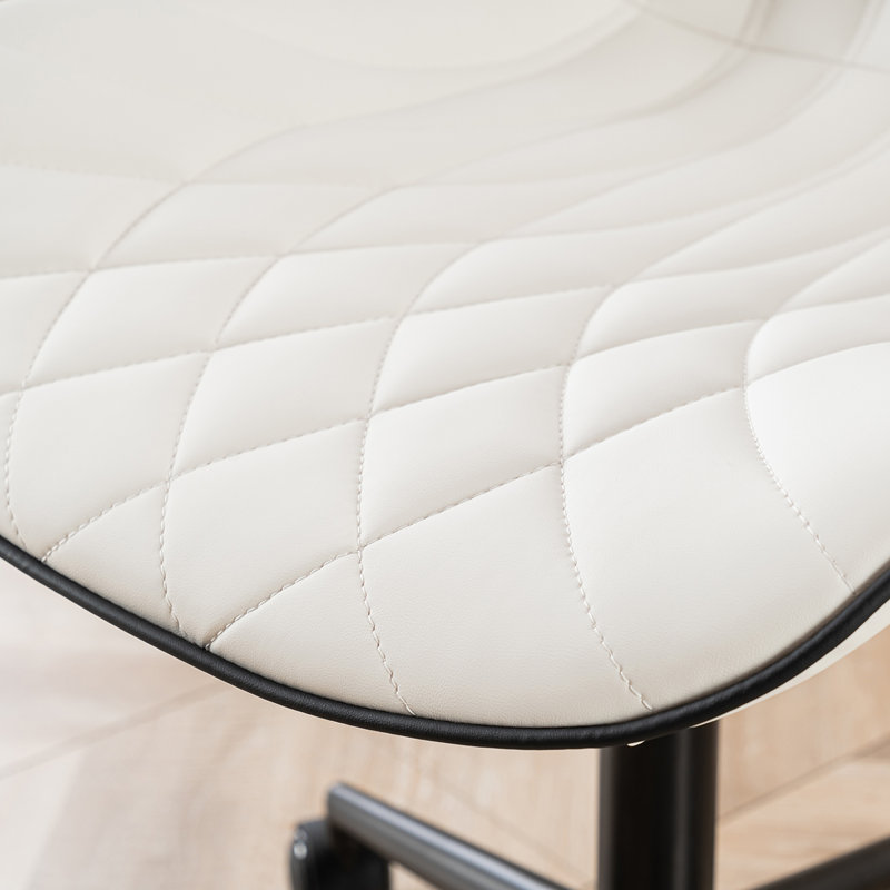Chaise de bureau Maddoux, Blanc