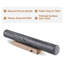 Marble French Rolling Pin with Stand,Monte Grigio