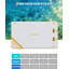 3x1.8m Inflatable Floating Dock, Non-Slip PVC Swim Raft with Ladder & Anchors