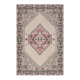 Lark Oriental Area Rug in Beige/Pink
