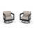 Tissu argenté Sunbrella est en rupture de stock