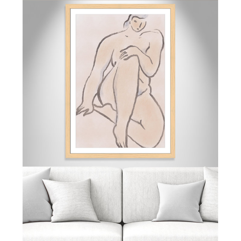 «Pastel nude 07 Print» par Dean, L 35 po x H 49 po, Imprimé mat, Natural