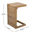 Table de bout en C brun