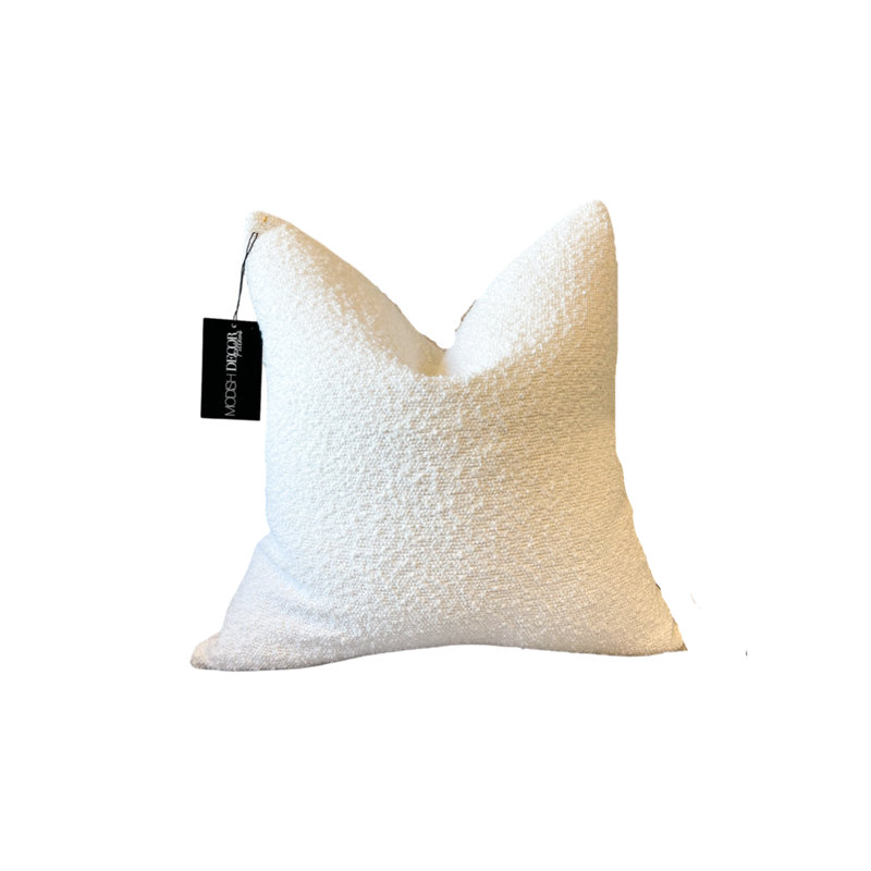Housse de coussin Boucle, Colombe, 18 po x 18 po