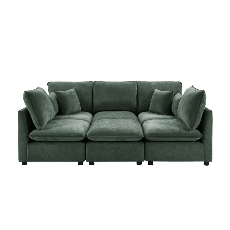 Canapé modulaire Modern, Chenille verte