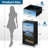 4 Drawer Dresser for Bedroom, Narrow Chest of Drawers, Wooden Top and Study Iron Frame 18"x37.5"-(WxH)